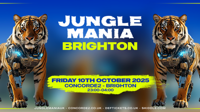 Jungle Mania Brighton 10oct25 v1 Event Cover